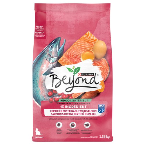 Beyond Grain Free Dry Cat Food Indoor Cat Wild-Caught Salmon & Egg 1.36 kg