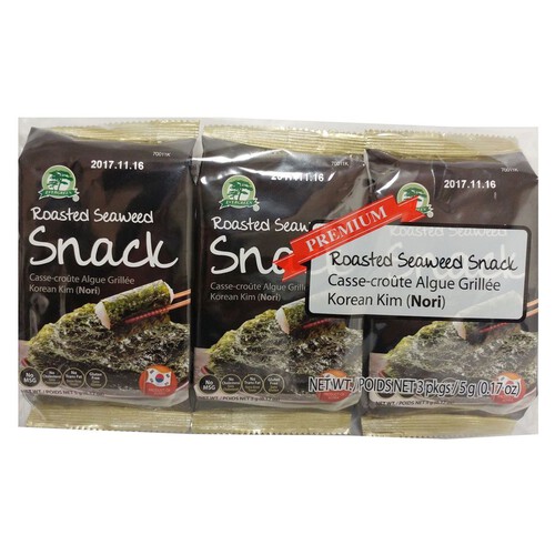 Evergreen Snacks Seaweed Roasted 3 Pack 5 g