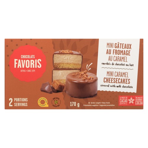 Chocolats Favoris Frozen Cheesecake Mini Caramel 170 g