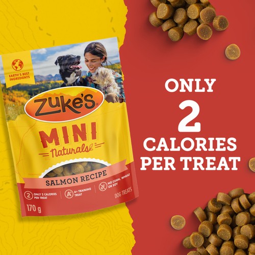 Zuke's Mini Naturals Dog Treats Tender Bites Salmon Recipe 170 g