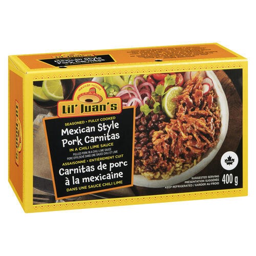 Lil' Juan's Pork Carnitas Mexican Style In Chili Lime Sauce 400 g