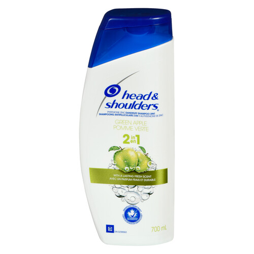 Head & Shoulders 2 In 1 Shampoo and Conditioner Green Apple 700 mL