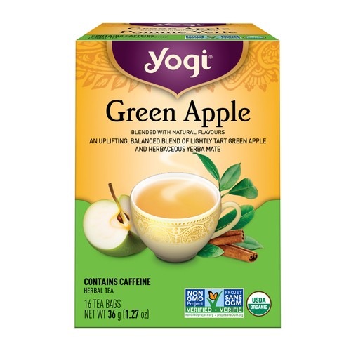 Yogi Herbal Tea Green Apple 16 Tea Bags 