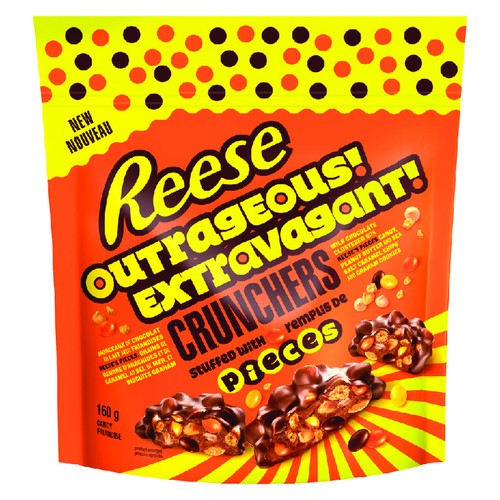 Reese Outrageous Crunchers Peanut Butter & Sea Salt Caramel 160 g