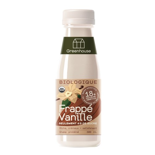 Greenhouse Organic Vanilla Shake 300 ml (bottle)