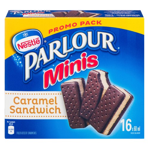Parlour Mini Ice Cream Sandwich Caramel 16 x 60 ml