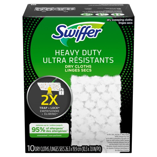 Swiffer Heavy Duty Dry Cloths Refill 10 Count