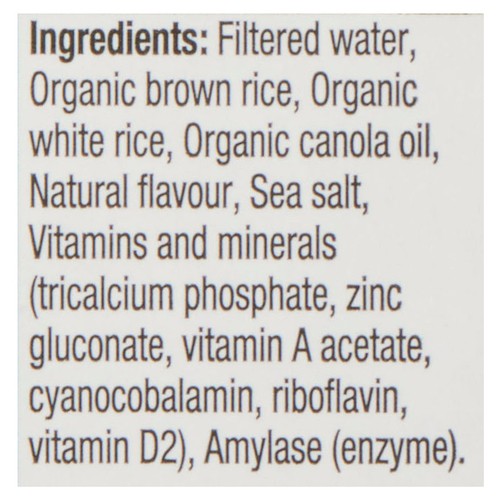 Natura Organic Fortified Rice Beverage Vanilla 946 ml