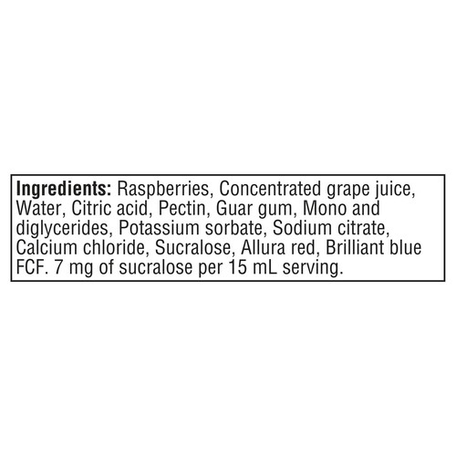 Double Fruit No Sugar Added Jam Raspberry 375 ml