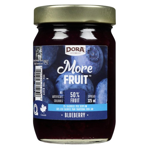 Dora More Fruit Spread Blueberry 325 ml
