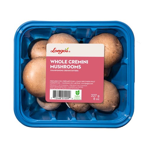 Longo's Gourmet Brown Mushrooms 227 g