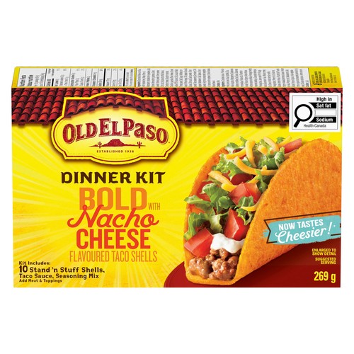 Old El Paso Dinner Kit Bold Taco With Nacho Cheese 269 g