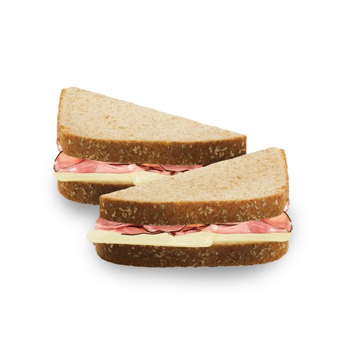 Black Forest Ham & Swiss Cheese Whole Wheat Sandwich