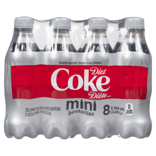 Coke Diet Mini 8 x 300 ml (bottles)