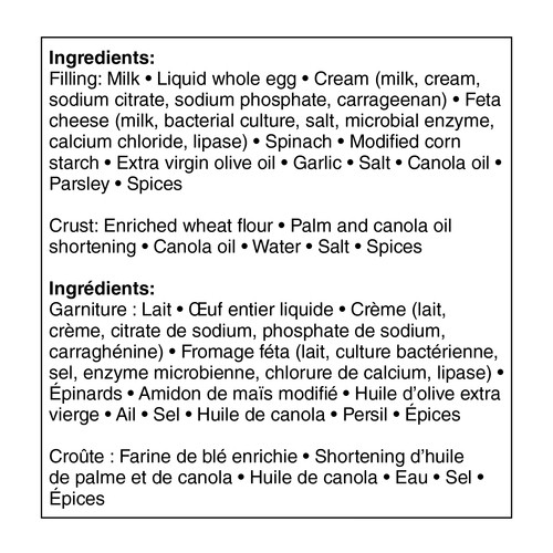 Compliments Quiche Florentine 500 g