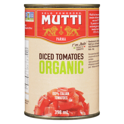 Mutti Organic Diced Tomatoes 398 ml