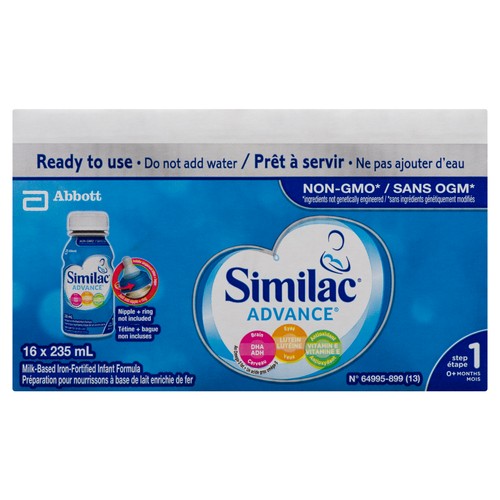 Similac Advance Non GMO Infant Formula 16 x 235 ml