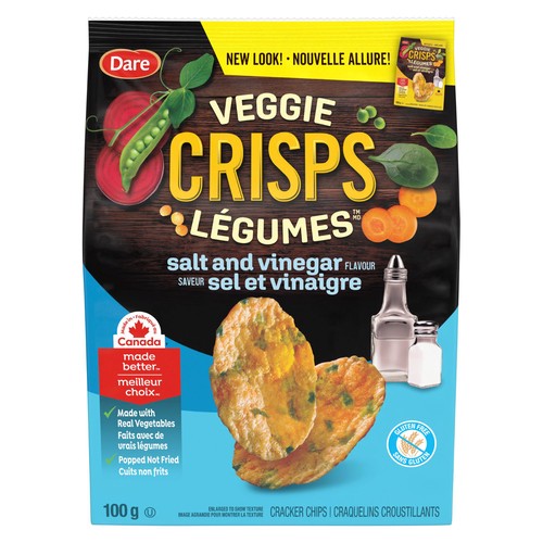 Dare Veggie Crisps Salt & Vinegar 100 g