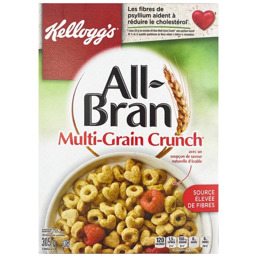 Kellogg's All Bran Cereal Multi Grain Crunch 305 g