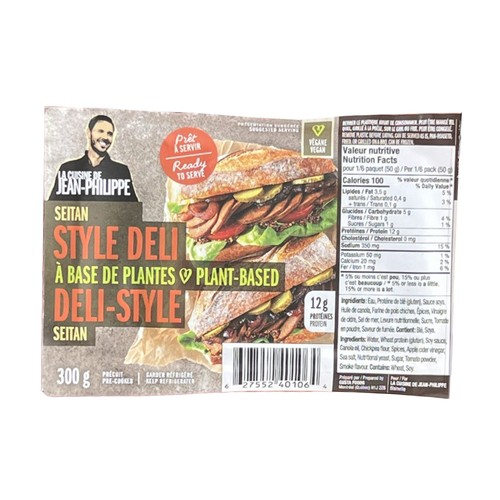 La Cuisine De Jean-Philippe Plant Based Deli Style Seitan 300 g