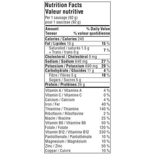 Field Roast Plant-Based Sausages Apple & Sage Smoked 368 g