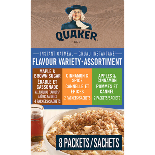 Quaker Instant Oatmeal 3 Flavours 314 g
