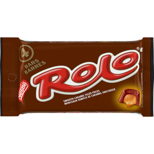 Nestlé Rolo Chocolate Bars Caramel Filled 4 Pack 208 g