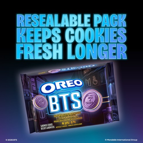 Oreo BTS Sandwich Cookies Brown Sugar Pancake Creme 303 g