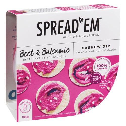 Spread'em Kitchen Beet Balsamic Cashew Dip 183 g