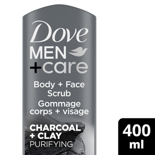 Dove Men+Care Body And Face Wash Purifying Charcoal + Clay 400 ml