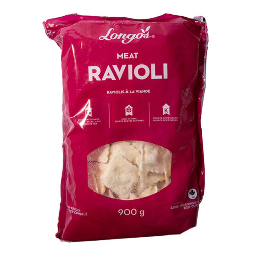 Longo's Frozen Ravioli Meat 900 g