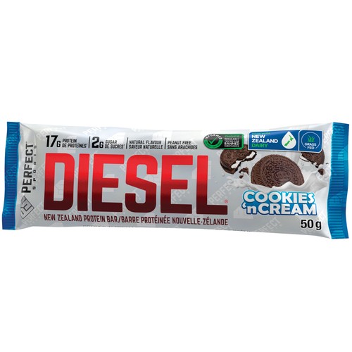 Perfect Sports Diesel Protein Bar Cookies & Cream 1 Count