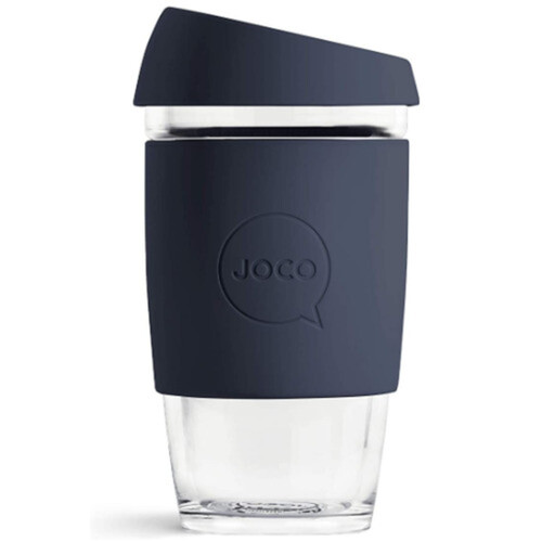 JOCO Reusable Mood Indigo Glass Cup 475 ml