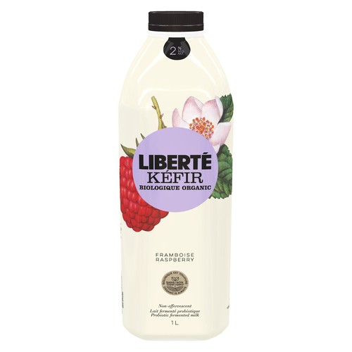 Liberté Organic 2% Kefir Raspberry 1 L