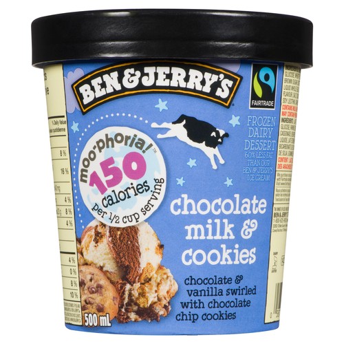 Ben & Jerry's Moo-Phoria Ice Cream Chocolate Milk & Cookies 500 ml