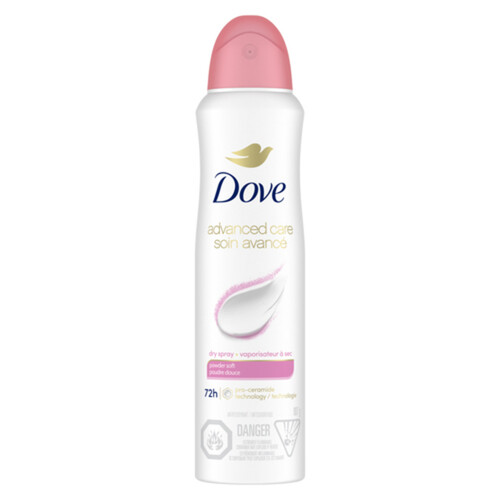 Dove Advanced Care Dry Spray Antiperspirant For Women Powder Soft 107 g