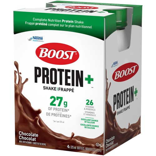 Boost Protein+ Shake Meal Replacement Chocolate 4 x 325 ml
