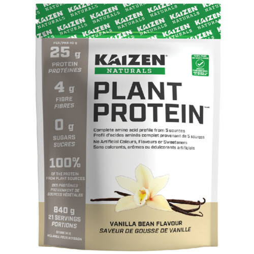 Kaizen Naturals Plant Protein Supplement Vanilla Bean 840 g