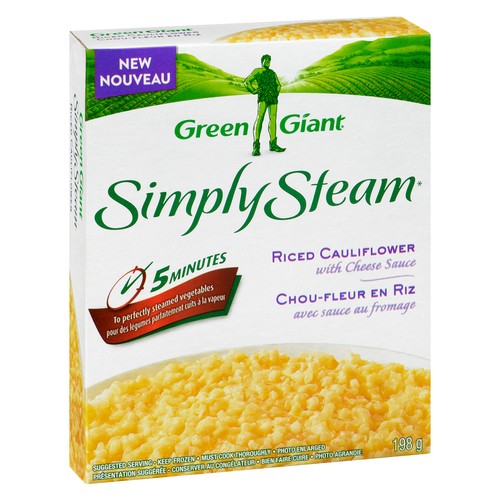 Green Giant SS Riced Cauliflower With Cheese Sauce 198 g (frozen)