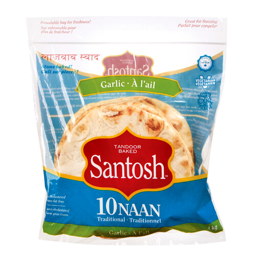 Santosh Naan Garlic 1 kg (frozen)