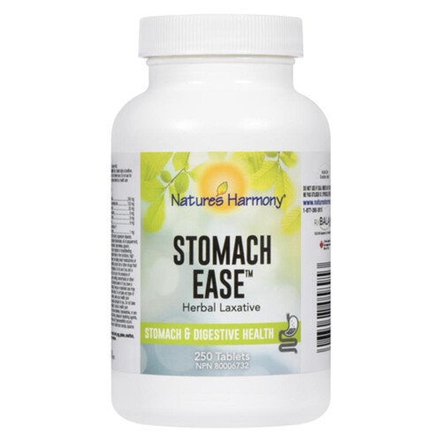 Nature's Harmony Herbal Laxative Stomach Ease Tablets 250 Count