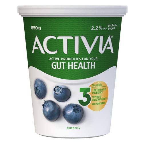 Activia 2.2% Yogurt With Probiotics Blueberry 650 g