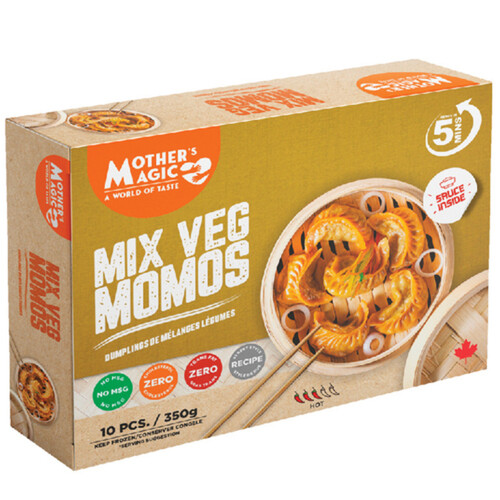 Mother's Magic Frozen Momos Mixed Vegetables Hot 350 g - Voilà