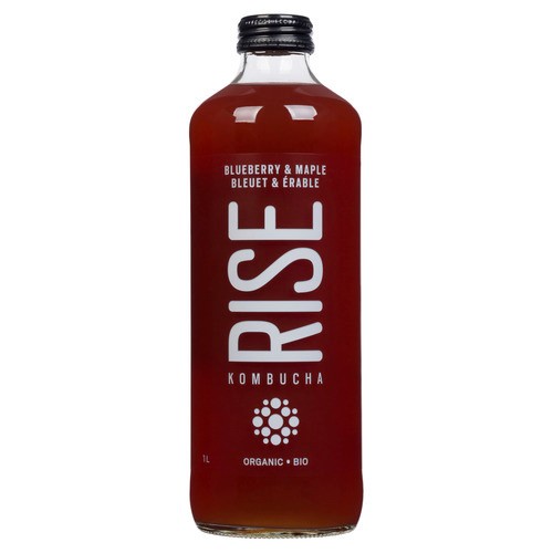 Rise Kombucha Boisson saveur éternité aux bleuets biologique 1 L