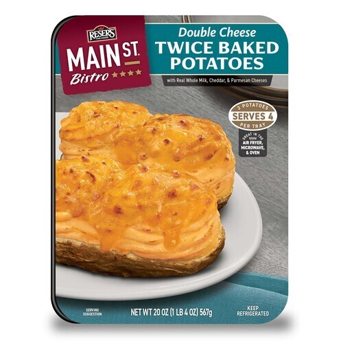 Resers Twice Baked Potatoes Double Cheese Topping 567 g