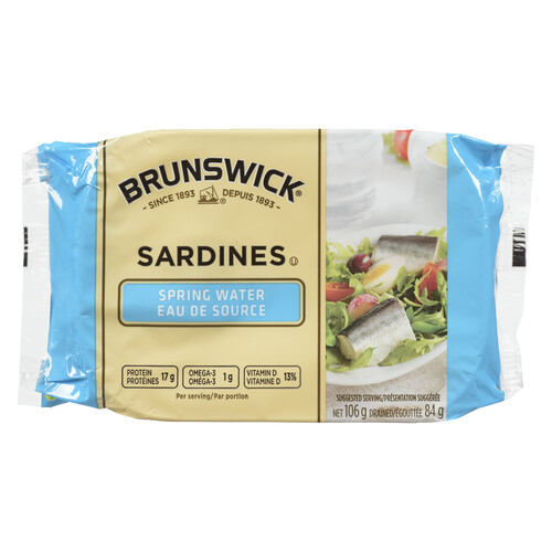 Brunswick Sardines in Spring Water 106 g