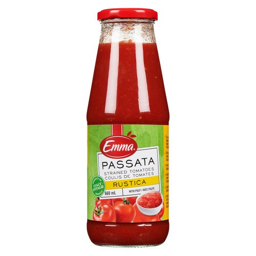 Emma Pasta Sauce Passata Rustica Strained Tomatoes With Pulp 660 ml