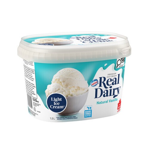 Nestlé Real Dairy Ice Cream 50% Less Fat Natural Vanilla 1.5 L