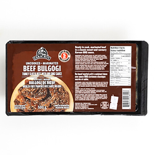 Farm Boy Uncooked Marinated Beef Bulgogi 500 g