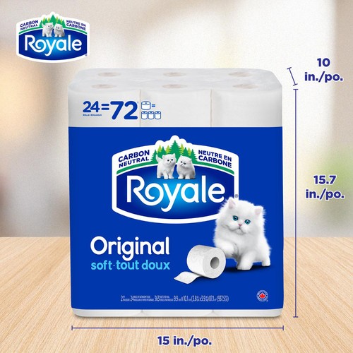 Royale Toilet Paper Original 2-Ply 24 Rolls x 363 Sheets